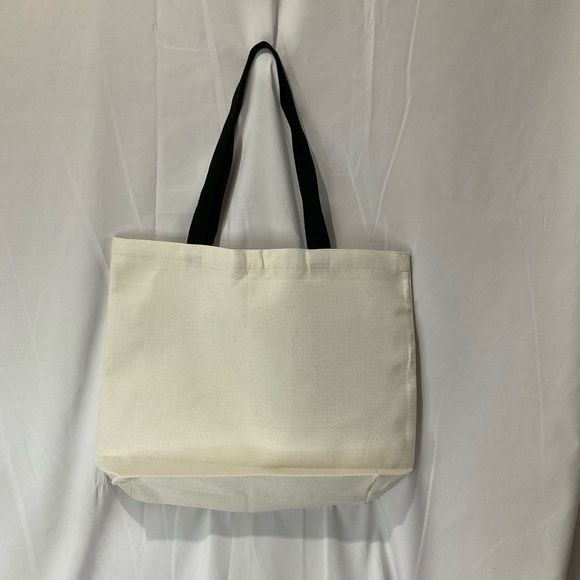 Handmade Canvas Tote Bag, Day Drinking Summer 15” X 18” X 5” Large Capacity - Picture 3 of 3